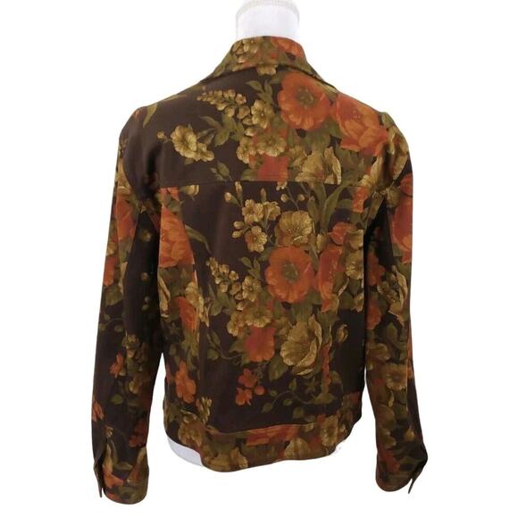 Jones New York Country Essentials Button Up Floral Jacket Women Size 16 Unlined. - Picture 14 of 15